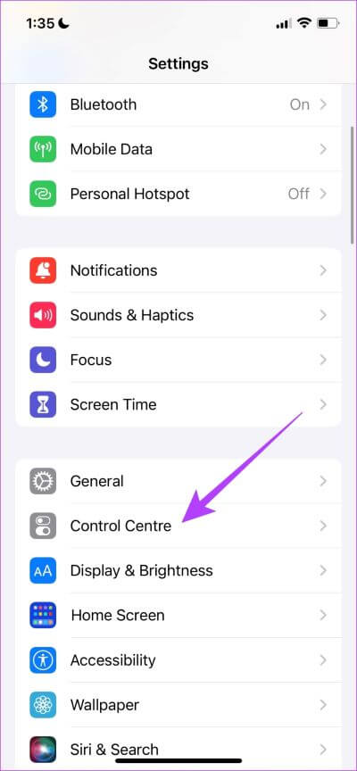 Open-Control-Centre-1 كيفية إضافة اختصار Shazam على iPhone