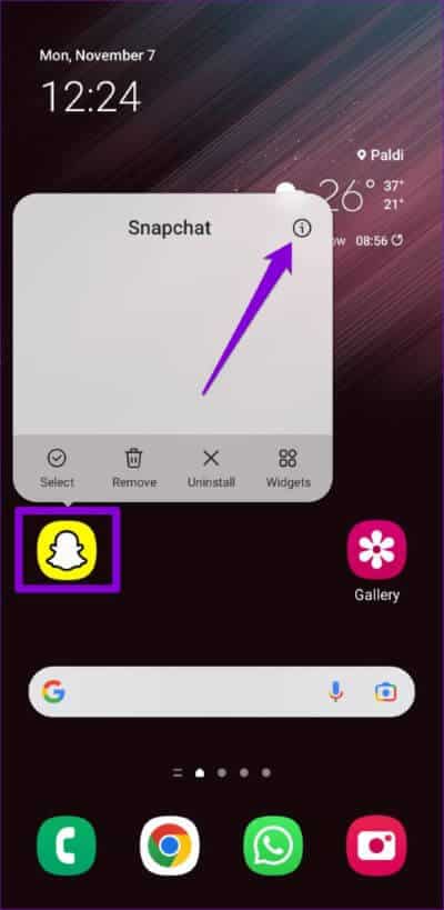 Open-Snapchat-App-Info-3-500x1024-1 أفضل 7 طرق لإصلاح مشكلة عدم عمل الرسائل الصوتية في Snapchat