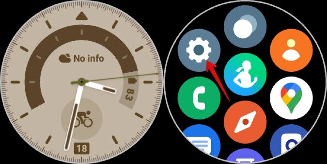 Opening-Settings-on-Galaxy-Watch-675x338 كيف أعرف طراز Galaxy Watch الذي أمتلكه؟