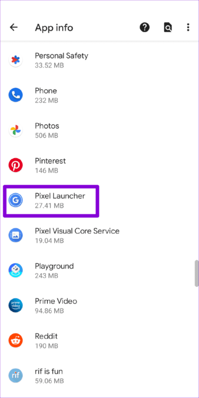 Pixel-Launcher-on-Android-513x1024-1 أفضل 7 طرق لإصلاح عدم عمل الإيماءات على Android