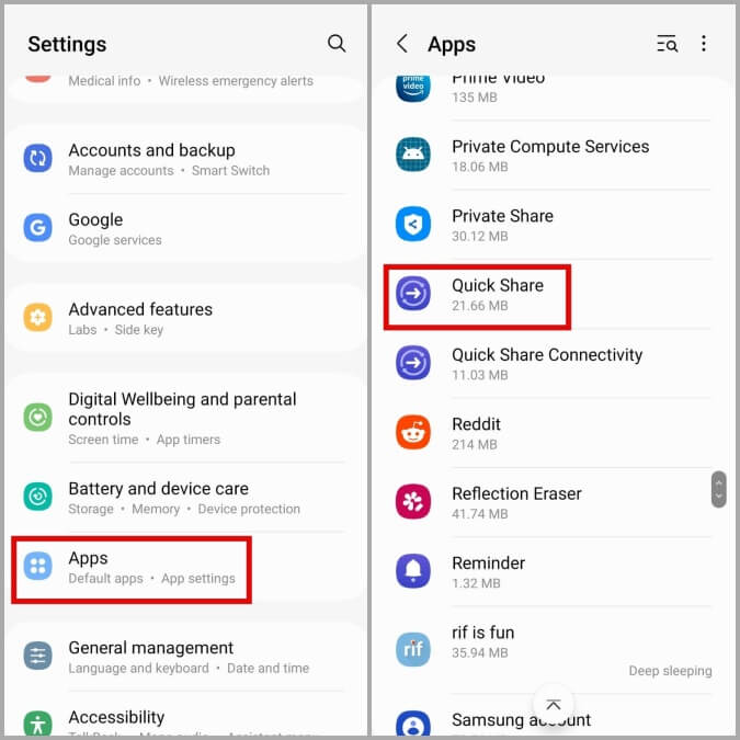Quick-Share-on-Samsung-Phone-675x675 أفضل 7 طرق لإصلاح  عدم عمل ميزة المشاركة السريعة على هواتف Samsung Galaxy