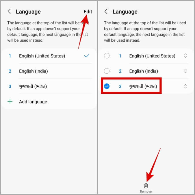 Remove-Language-From-Samsung-Galaxy-Phone كيفية تغيير النظام ولغة التطبيقات الفردية على هواتف Samsung Galaxy