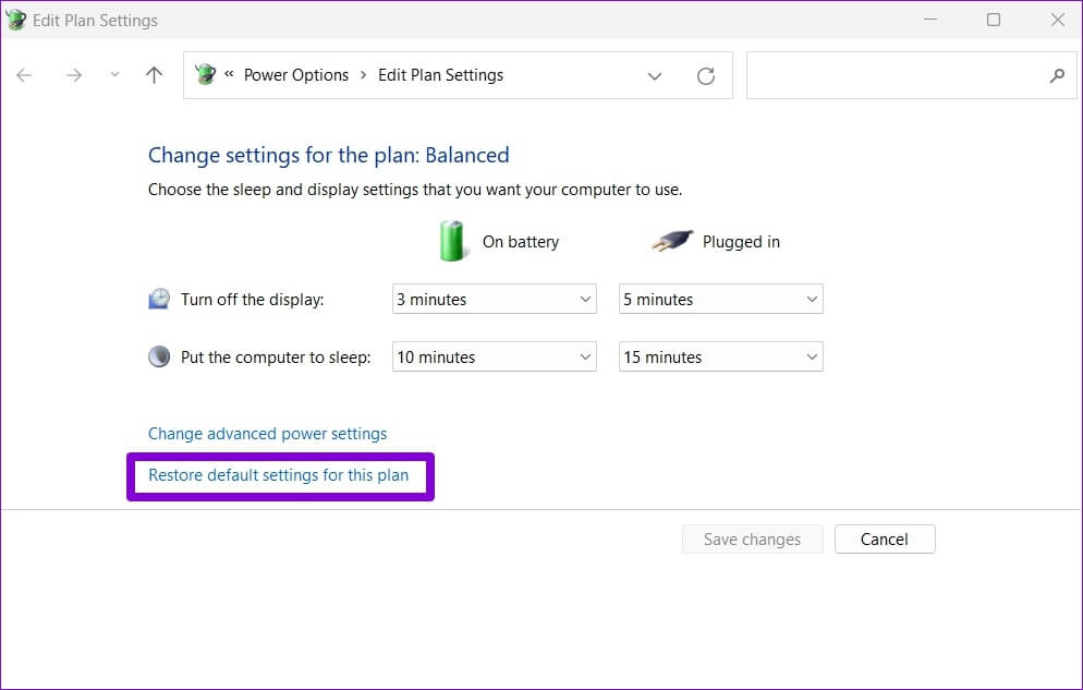 Restore-Power-Settings-to-Default-Settings-1-994x633 أفضل 8 طرق لإصلاح استخدام Windows Explorer العالي لوحدة المعالجة المركزية على Windows 11