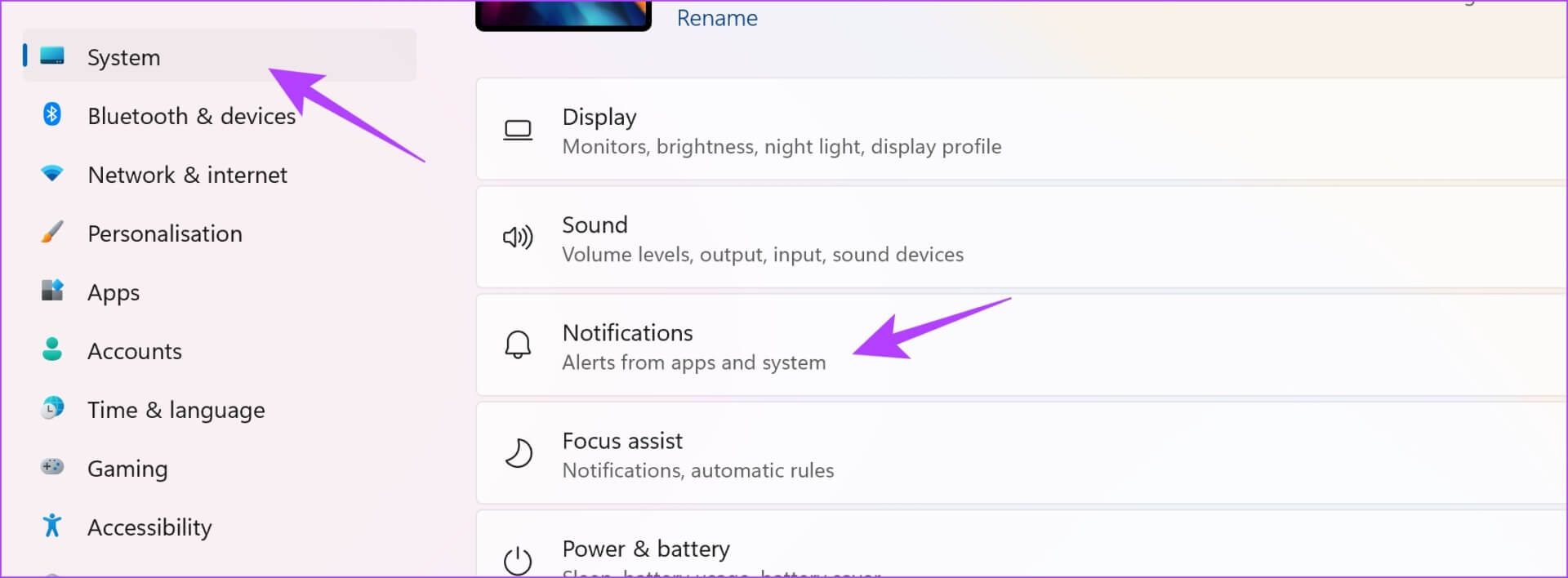 Select-Notifications-Windows 10 إصلاحات لعدم عمل إشعارات Slack على Mac و Windows Desktop