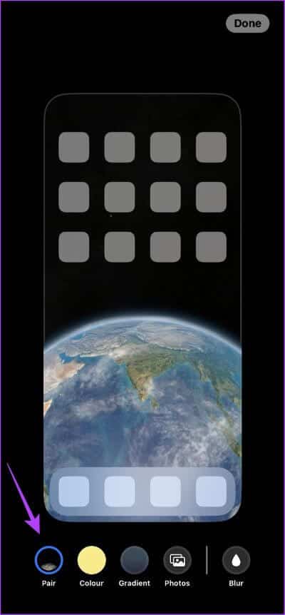 Select-Pair iOS 16: كيفية كيفية التعيين بشكل مختلف خلفية شاشة قفل و الشاشة الرئيسية على iPhone