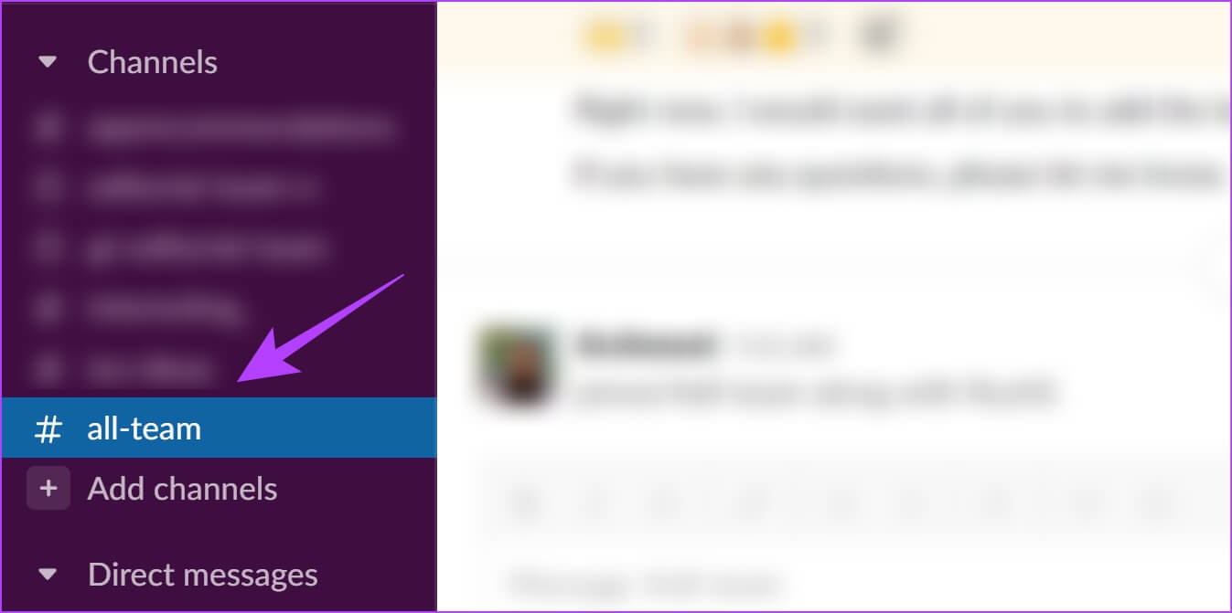 Select-a-channel 10 إصلاحات لعدم عمل إشعارات Slack على Mac و Windows Desktop