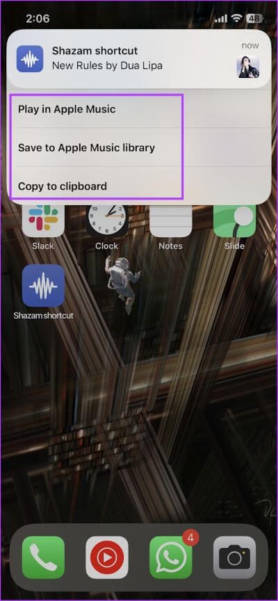 Shazam-Song-Actions كيفية إضافة اختصار Shazam على iPhone