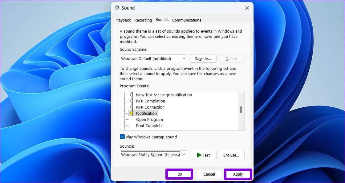 Sound-Settings-on-Windows-11-1120x595 كيفية تغيير أو تعطيل أصوات الإشعارات في Windows 11