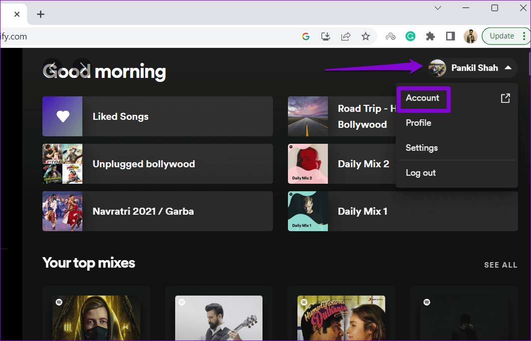 Spotify-Web أفضل 6 طرق لإصلاح خطأ لا يوجد اتصال متاح بالإنترنت في Spotify على Android