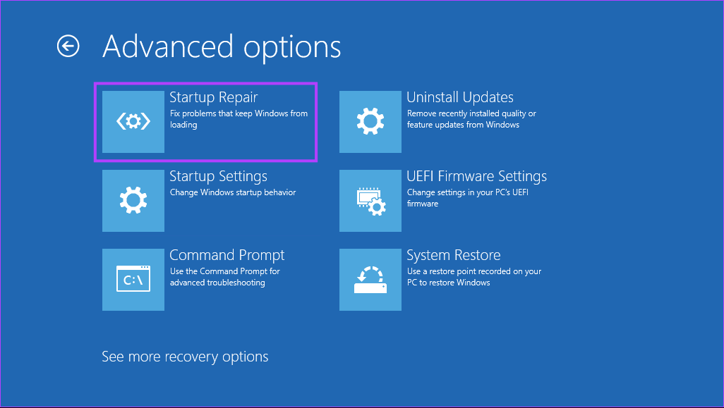 Startup-Repair أفضل 8 طرق لإصلاح الملفات الفاسدة و التالفة على نظام التشغيل Windows 11
