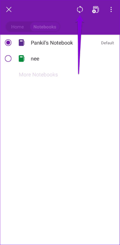Sync-Notebook-on-OneNote-for-Android-500x1024-1 أفضل 6 طرق لإصلاح عدم عمل تطبيق OneNote على Android