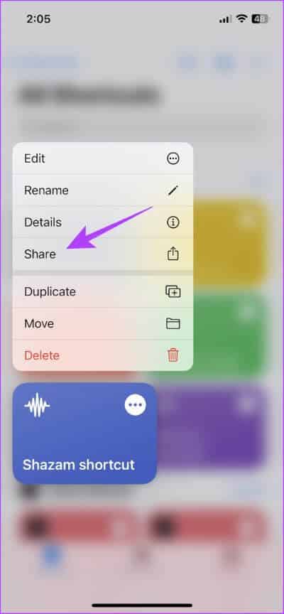 Tap-on-Share كيفية إضافة اختصار Shazam على iPhone