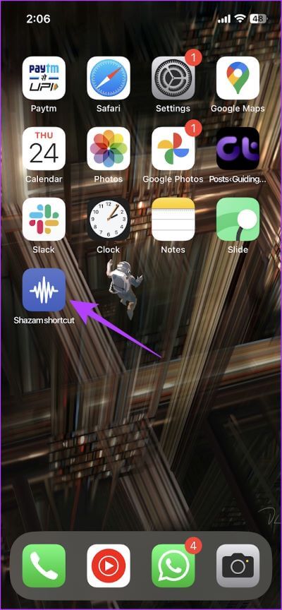 Tap-on-Shortcut كيفية إضافة اختصار Shazam على iPhone