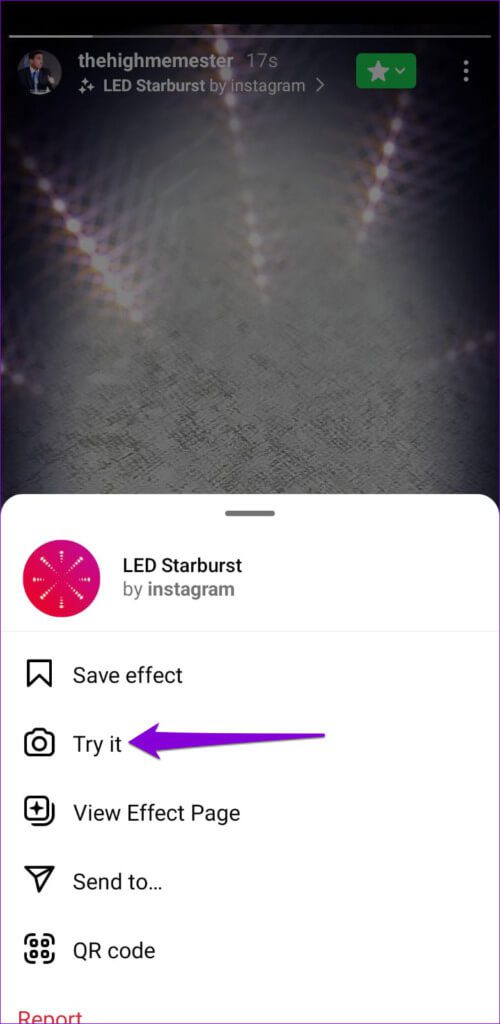 Try-Instagram-Effect-500x1024-1 أفضل 7 طرق لإصلاح عدم عمل الفلاتر والتأثيرات على Instagram