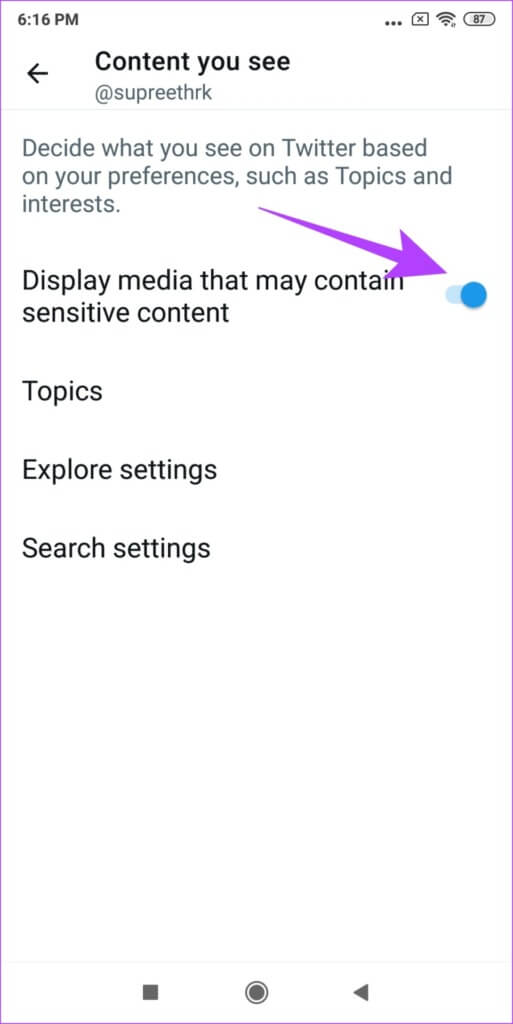 Turn-on-Toggle-for-Sensitive-Content-513x1024-1-513x1024 كيف ترى المحتوى الحساس على Twitter