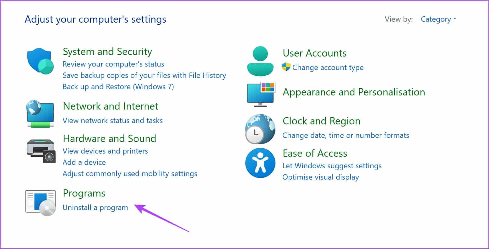 Uninstall-a-program 10 إصلاحات لعدم عمل إشعارات Slack على Mac و Windows Desktop