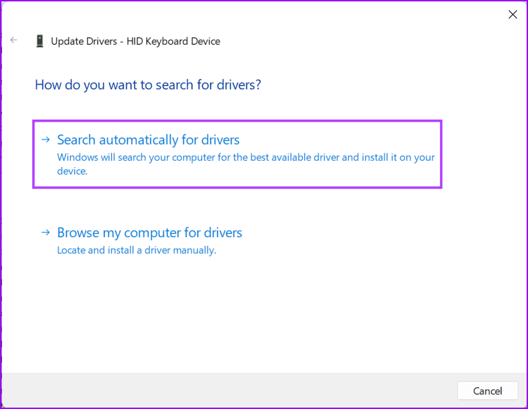 Update-or-reinstall-keyboard-drivers-04 أفضل 6 طرق لإصلاح عدم عمل Ctrl-Alt-Delete على Windows 11