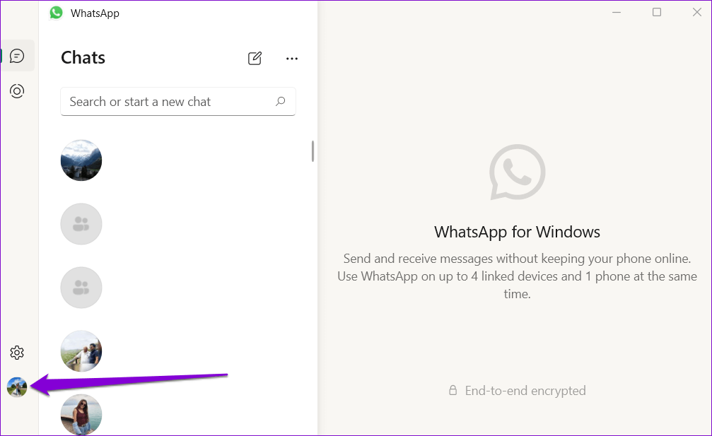 WhatsApp-Desktop-App-for-Windows أفضل 7 طرق لإصلاح عدم عرض الإشعارات لتطبيق WhatsApp سطح المكتب على Windows 11