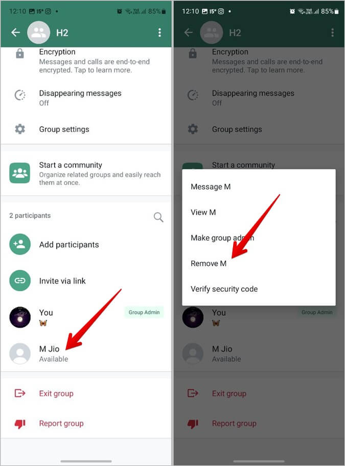 WhatsApp Group Remove - 4 طرق لمراسلة نفسك على WhatsApp
