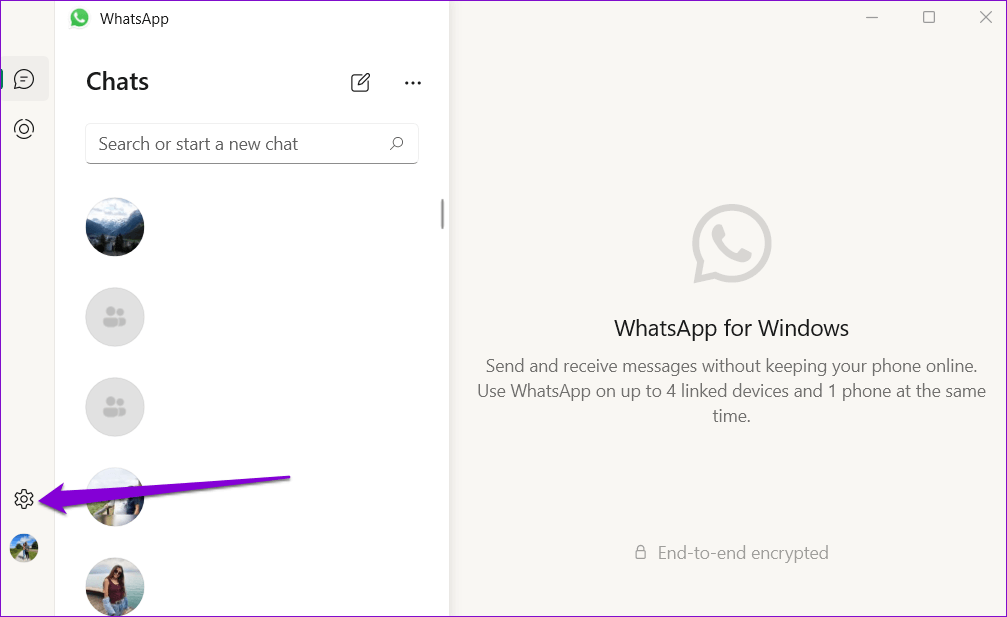WhatsApp-for-Windows-Settings أفضل 7 طرق لإصلاح عدم عرض الإشعارات لتطبيق WhatsApp سطح المكتب على Windows 11