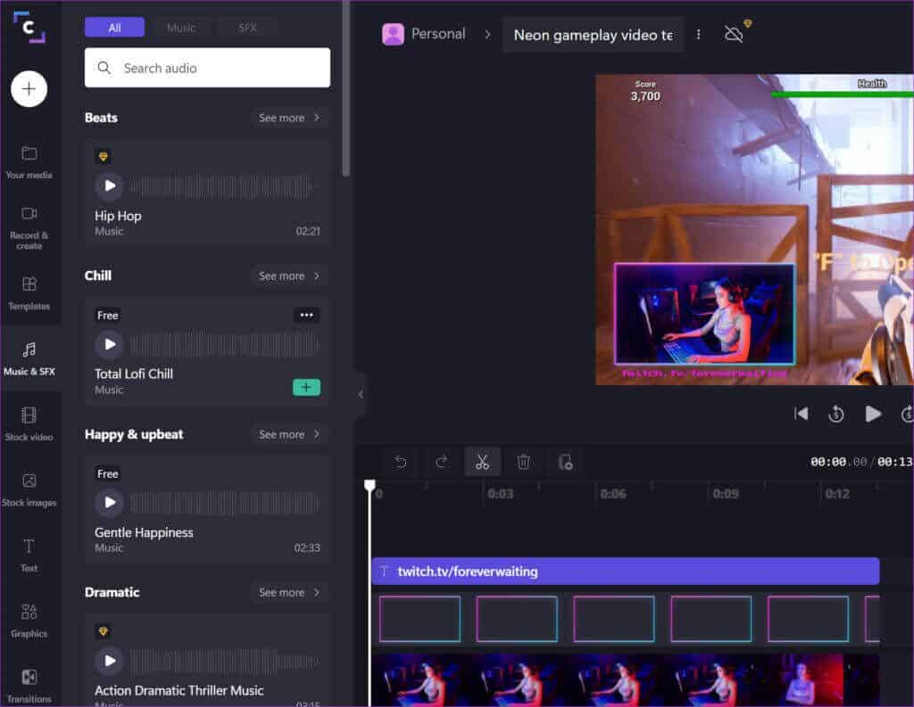add-music-in-clipchamp-1024x793-1-1024x793 أفضل 10 نصائح لاستخدام Clipchamp Video Editor في Windows 11