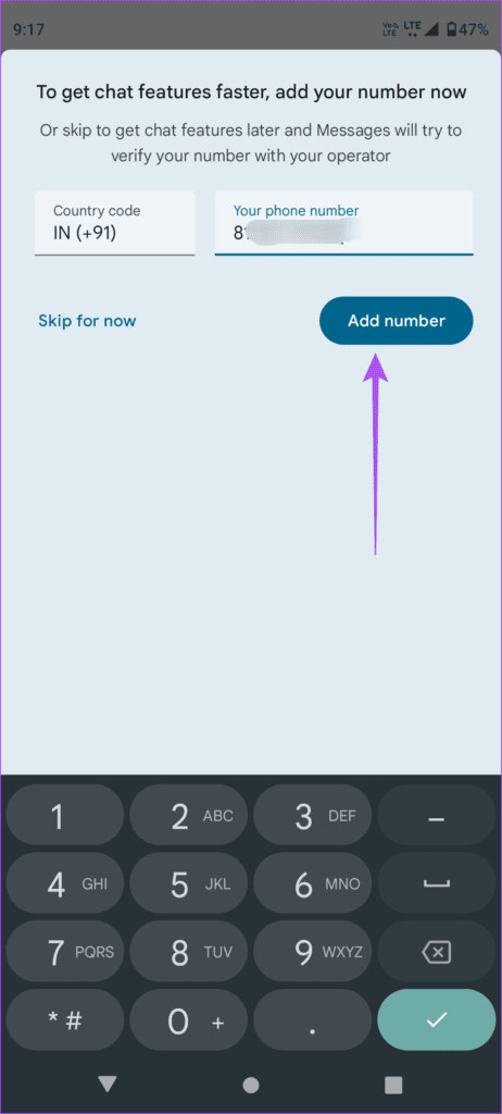 add-number-chat-features-android-462x1024-1 كيفية استخدام ردود الفعل في الرسائل على Android