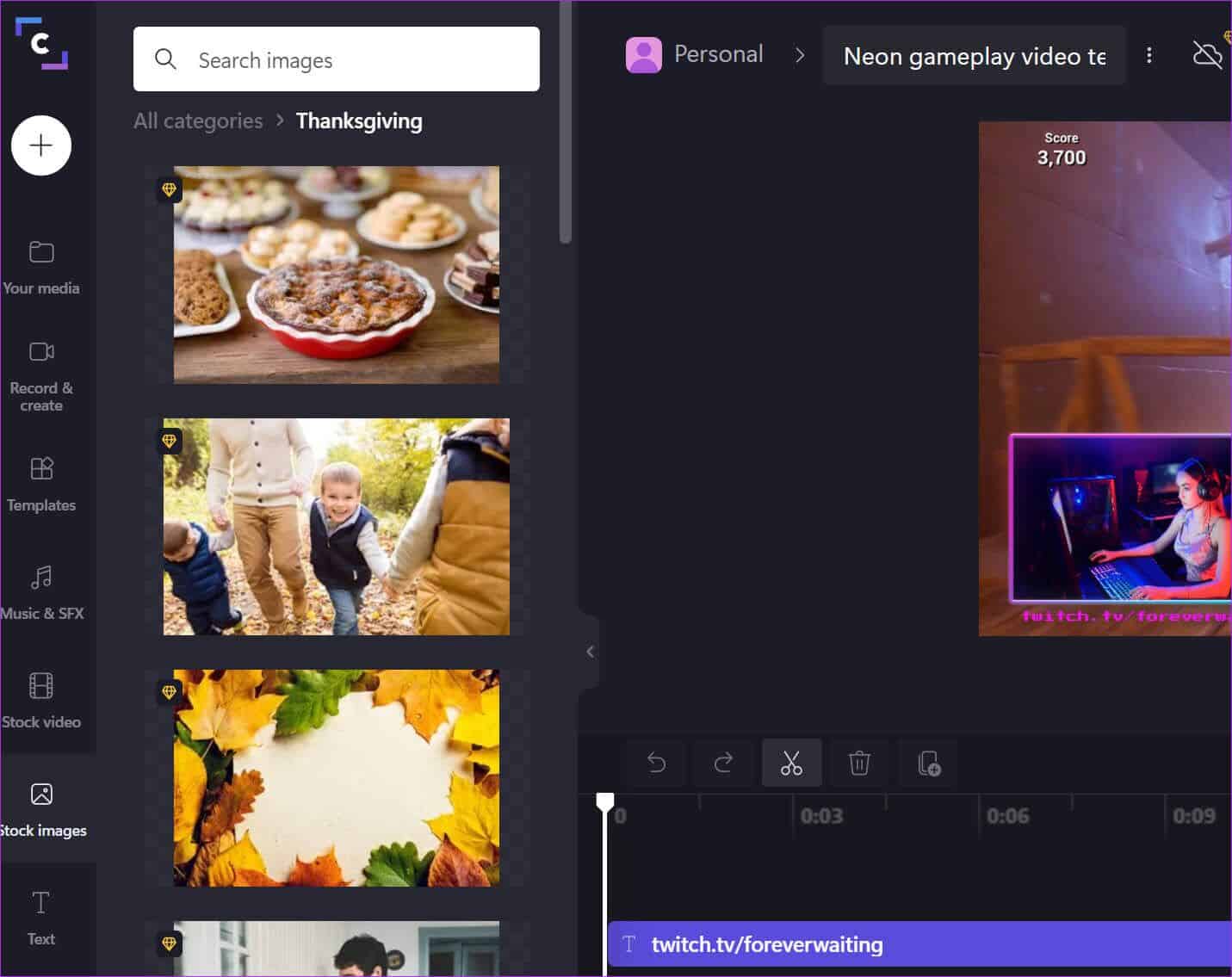 add-stock-images-in-clipchamp-1431x1135 أفضل 10 نصائح لاستخدام Clipchamp Video Editor في Windows 11