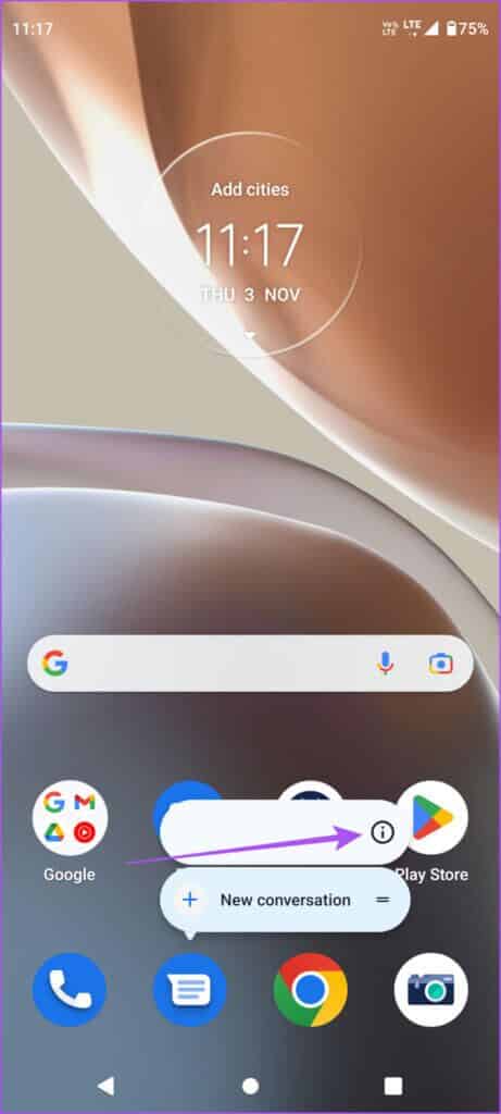 app info messages android 461x1024 1 461x1024 - أفضل 6 إصلاحات لعدم عمل ردود الفعل في تطبيق Google Messages