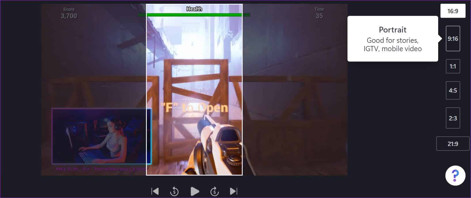 change-aspect-ratio-in-clipchamp-1636x689 أفضل 10 نصائح لاستخدام Clipchamp Video Editor في Windows 11