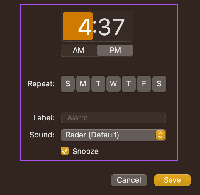 choose time alarm clock app mac - كيفية استخدام تطبيق CLOCK على Mac