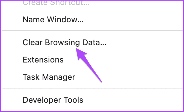 clear-browsing-data-settings-chrome-mac أفضل 5 إصلاحات لعدم قيام الهاتف بمسح رمز QR على Telegram Web