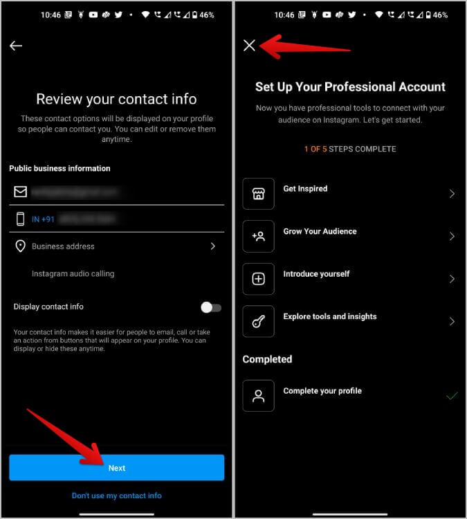 converting-Instagram-account-to-professional-account-675x750 كيفية إضافة تذكيرات إلى منشورات وقصص Instagram