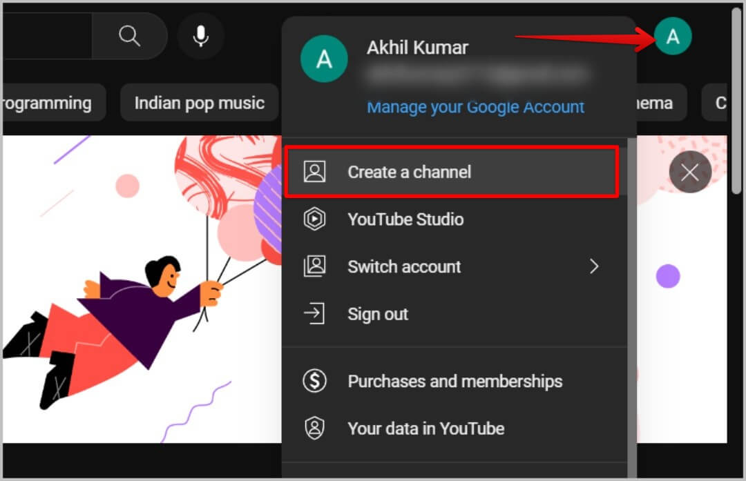 create-a-channel-on-YouTube-web-app-1080x697 كيفية تعيين أو تغيير اسم المستخدم / التعامل مع YouTube