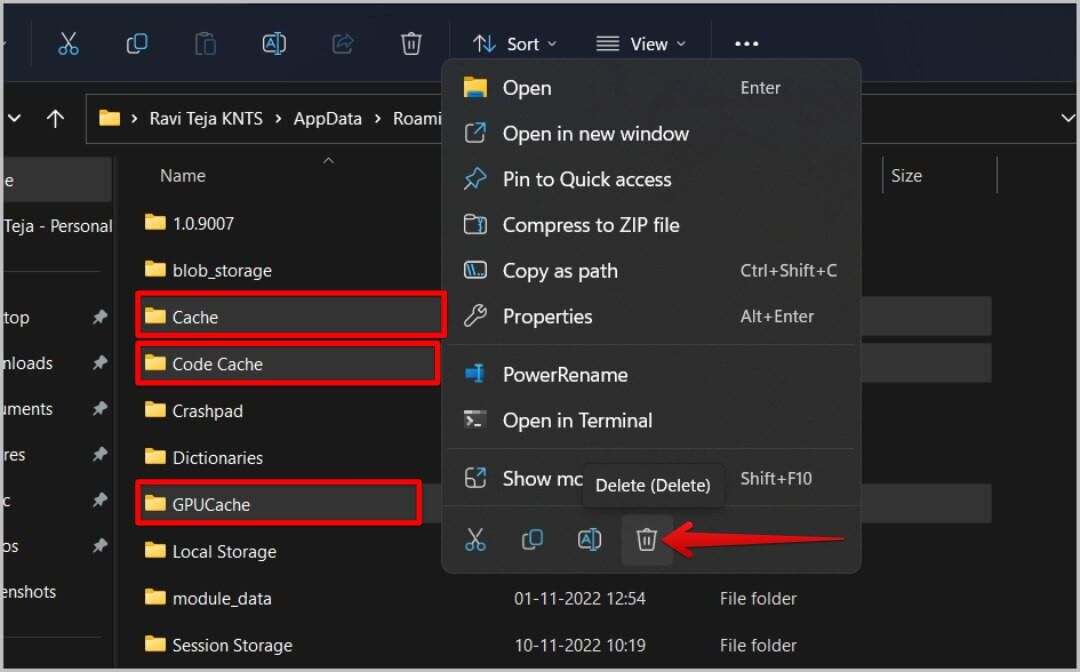 delete-program-cache-on-Windows-1080x672 14 طريقة لإصلاح فشل تحميل رسائل Discord