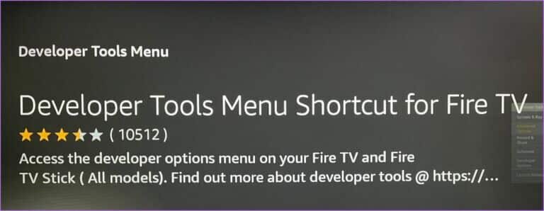 developer-tools-for-fire-tv-download-768x298-1-768x298 أفضل 6 إصلاحات لعدم تشغيل محتوى 4K على Amazon Fire TV Stick 4K