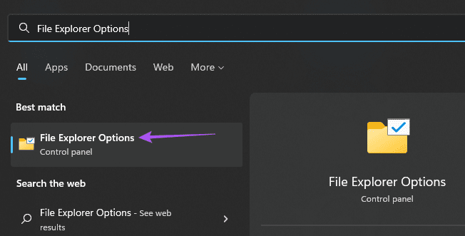 file-explorer-options-windows-11 أفضل 6 إصلاحات لعدم عمل مفاتيح الأسهم في تطبيق الصور على Windows 11