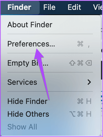 finder-preferences-mac أفضل 8 إصلاحات لعدم عمل منفذ USB Type-C  على Mac