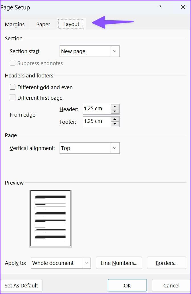 how-to-change-the-default-page-layout-in-Microsoft-Word-10-670x1029 كيفية تغيير تخطيط الصفحة الافتراضي في Microsoft Word