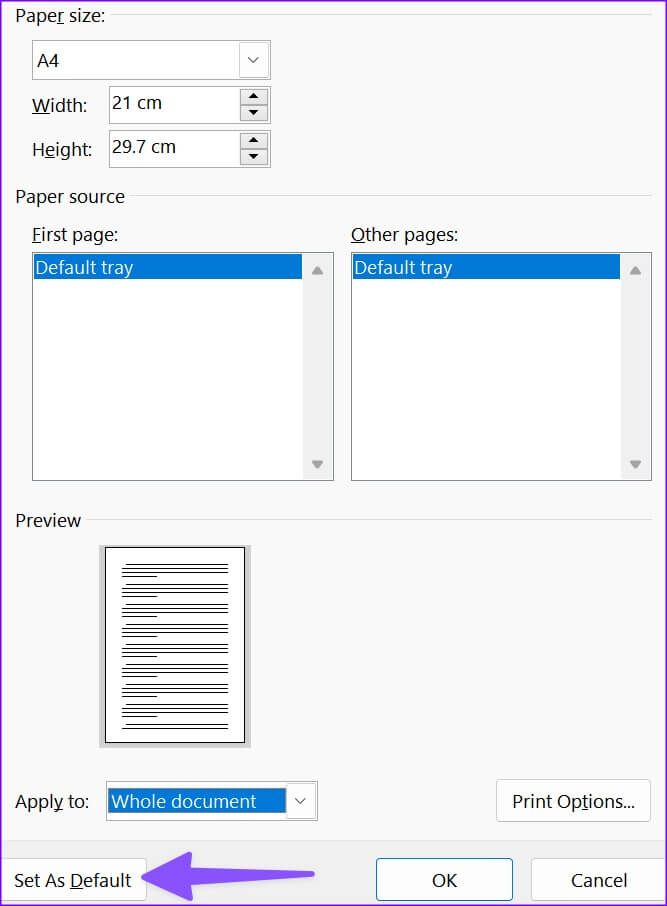 how-to-change-the-default-page-layout-in-Microsoft-Word-6-667x906 كيفية تغيير تخطيط الصفحة الافتراضي في Microsoft Word
