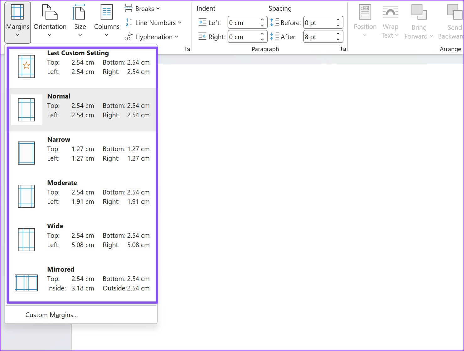 how-to-change-the-default-page-layout-in-Microsoft-Word-8-1478x1119 كيفية تغيير تخطيط الصفحة الافتراضي في Microsoft Word