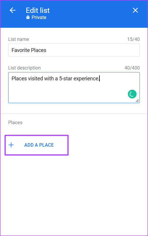 how-to-create-a-list-of-your-favorite-places-on-google-maps-6 كيفية إنشاء قائمة بأماكنك المفضلة على Google Maps