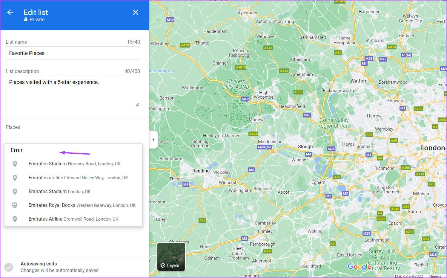 كيفية إنشاء قائمة بأماكنك المفضلة على Google Maps - %categories