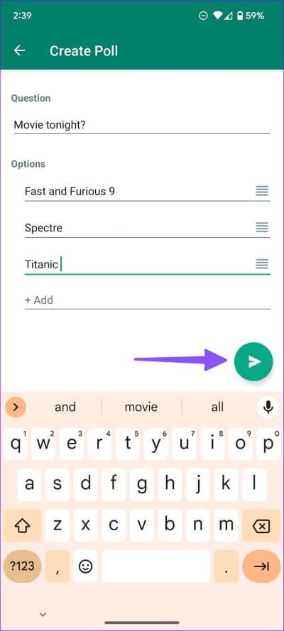 how-to-create-polls-in-WhatsApp-13 كيفية إنشاء استطلاعات الرأي في WhatsApp لسطح المكتب والجوال