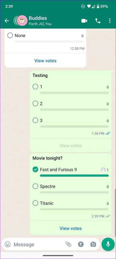 how-to-create-polls-in-WhatsApp-14 كيفية إنشاء استطلاعات الرأي في WhatsApp لسطح المكتب والجوال