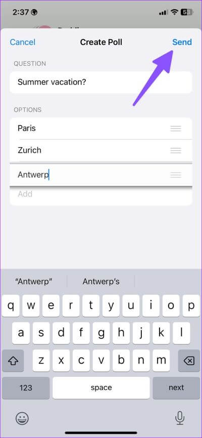 how-to-create-polls-in-WhatsApp-5 كيفية إنشاء استطلاعات الرأي في WhatsApp لسطح المكتب والجوال