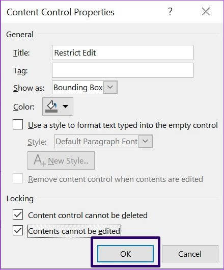 كيفية قفل أجزاء من مستند Microsoft Word - %categories