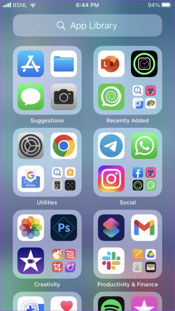 iPhone-App-Library-576x1024-1-576x1024 9 طرق لإضافة تطبيق إلى الشاشة الرئيسية على iPhone و Android
