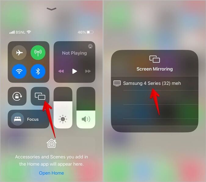 iPhone-Mirror-to-TV-675x599 أفضل 7 طرق لتوصيل Android أو iPhone بتلفزيون Samsung لاسلكيًا