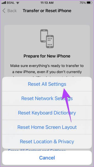 iPhone-Reset-Settings-1-400x711 كيفية إزالة زر الصفحة الرئيسية العائم من شاشة iPhone و Android