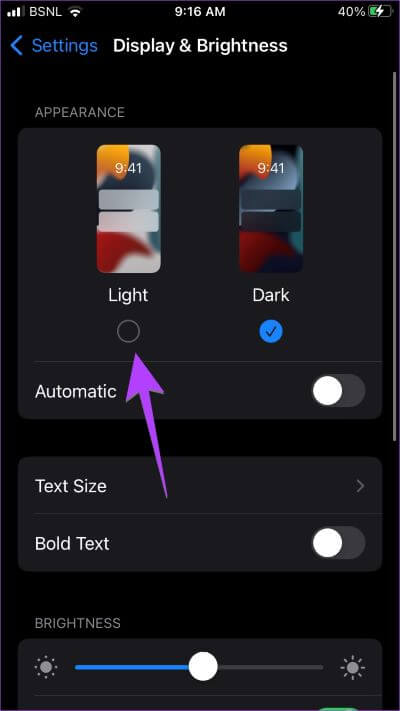 iPhone-Settings-DIsplay-Dark-Mode كيفية إيقاف تشغيل الوضع الداكن على iPhone و iPad: إليك 8 طرق سهلة